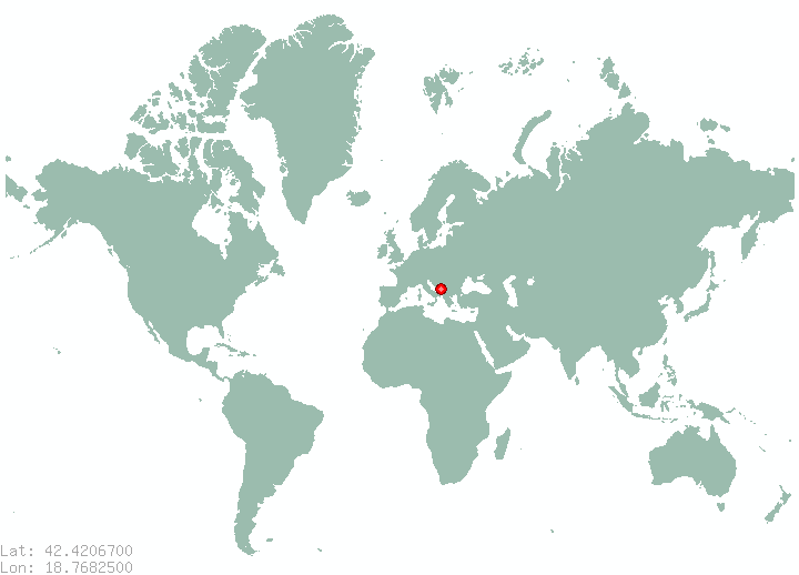 Kotor in world map
